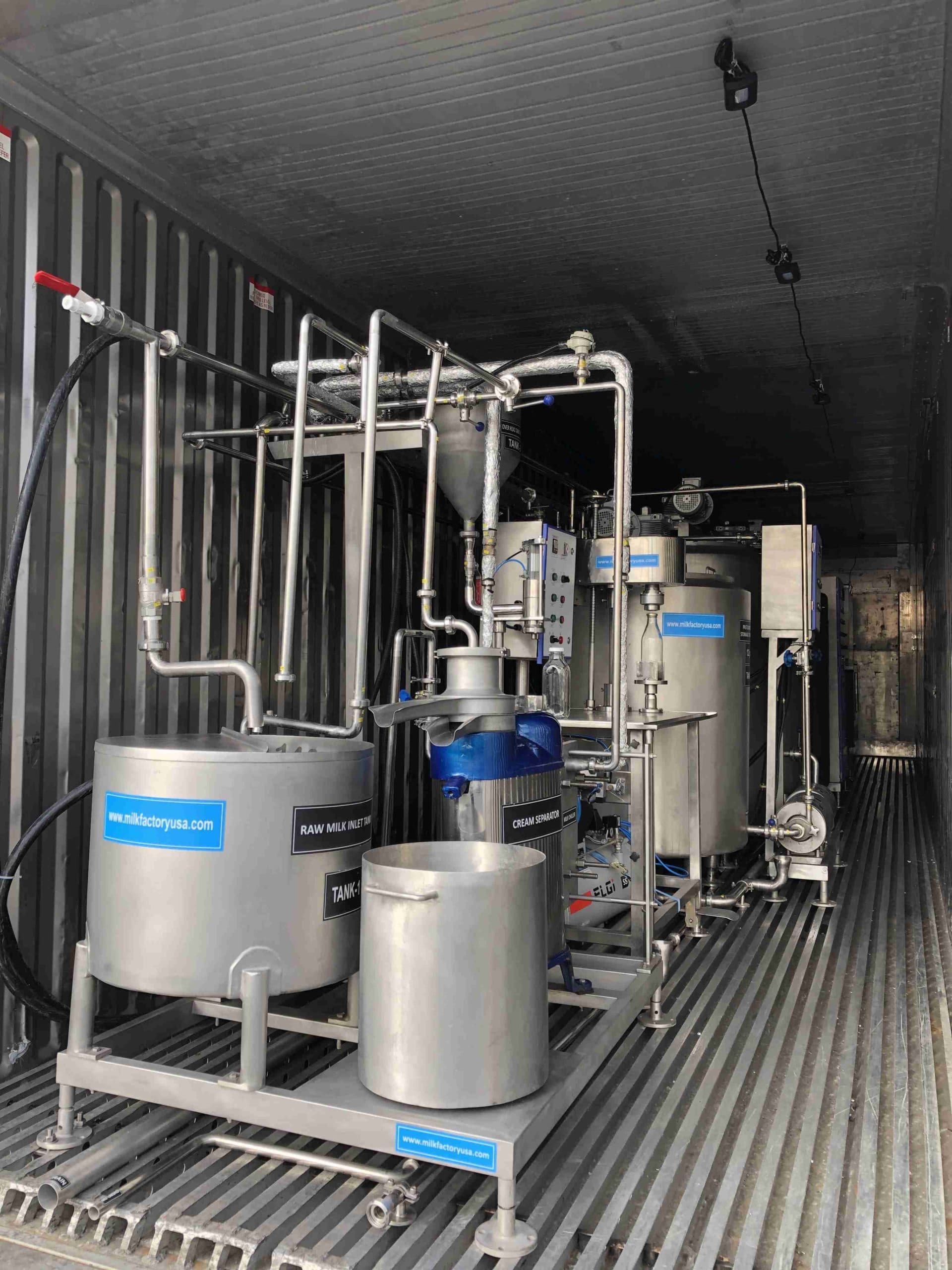 Milk Pasteurization Line Complet And Installed In A Container 59 900€